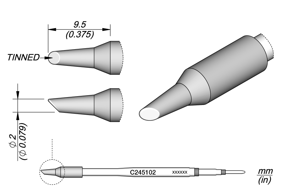 C245102 - Bevel Cartridge Ø 2